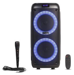 Ηχείο Karaoke με Ενσύρματo Μικρόφωνο και Εφέ Φωτισμού σε Μαύρο Χρώμα Osio