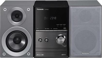 Panasonic Ηχοσύστημα 2.0 SC-PM600 40W με CD / Digital Media Player και Bluetooth Ασημί