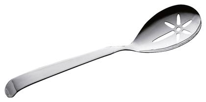 Astra Ρηχή Κουτάλα Κουζίνας Τρυπητή Ανοξείδωτη Ασημί 1τμχ Pintinox