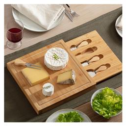 Πλατώ Σερβιρίσματος Τυριών Ξύλινο 30x30x3.6εκ. 5τμχ - Spitishop