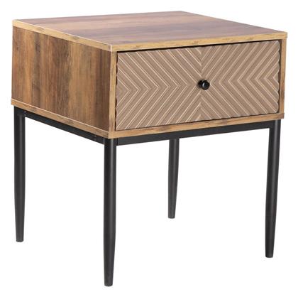 Ponti Ξύλινο Καρυδί 50x45x55cm Ε7014 - Woodwell