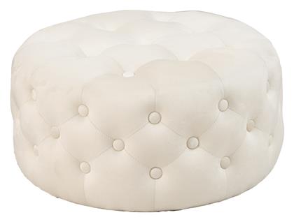 Πουφ Σκαμπό Ferdia Κρεμ 59x59x28.5cm - Pakketo