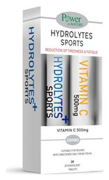 Hydrolytes Sports with Stevia & Vitamin C 500mg 2 x 20 αναβράζοντα δισκία Power Of Nature