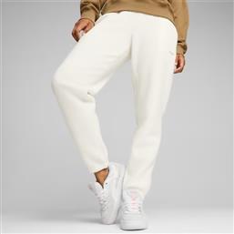 Puma Classics Παντελόνι Γυναικείας Φόρμας Λευκό Fleece