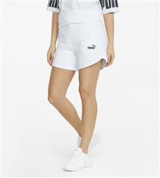 Puma Essentials 5'' Αθλητικό Γυναικείο Ψηλόμεσο Σορτς Λευκό