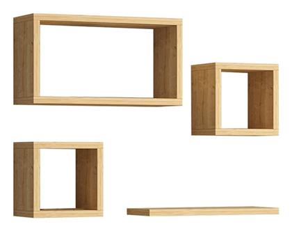Ράφι Τοίχου Babine 84x15x44εκ. Oak - Pakketo