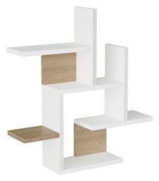 Ράφι Τοίχου Nogara 62.6x14.5x66.2εκ. Φυσική-λευκή Απόχρωση - Pakketo