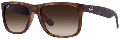 Justin Γυαλιά Ηλίου με Καφέ Ταρταρούγα Κοκκάλινο Σκελετό και Καφέ Ντεγκραντέ Καθρέφτη Φακό RB4165 710/13 Ray Ban