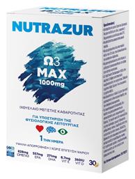 Nutrazur Ω3 Max Ιχθυέλαιο 1000mg 30 κάψουλες Rener