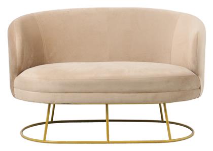 Rony Διθέσιος Καναπές Βελούδινος 135x75x85εκ. Μπεζ - Pakketo