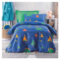 Σετ Ημίδιπλα με Λάστιχο Tobias Μπλε 160x260cm Rythmos