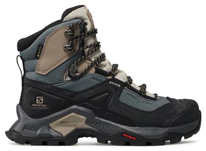Quest Element GTX Γυναικεία Ορειβατικά Gore-Tex Ebony / Rainy Day / Stormy Weather Salomon