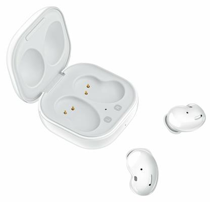 Galaxy Buds Live Bluetooth Handsfree Ακουστικά με Αντοχή στον Ιδρώτα και Θήκη Φόρτισης Mystic White Samsung