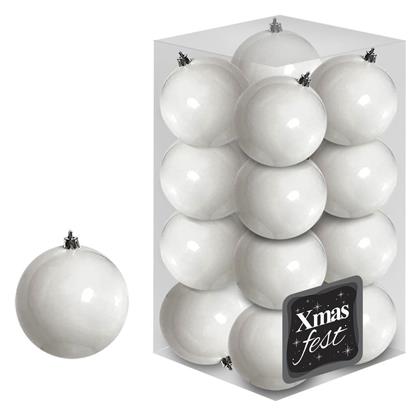 Σετ 12 Μπάλες Πλαστικές 4cm - XMASfest