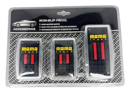 Σετ Πεταλιέρες Αντιολισθητικές Αυτοκινήτου Universal Αλουμινίου 3τμχ