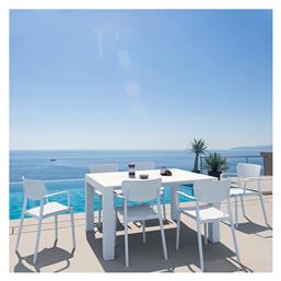Σετ Τραπεζαρίας Εξωτερικού Χώρου Vegas Loft White 7τμχ - Siesta Exclusive