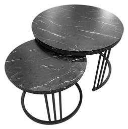 Σετ Ζιγκόν Bozzo 2τμχ Μ70xΠ70xΥ46εκ. Μαύρο - Woodwell