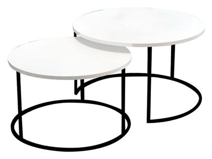 Σετ Ζιγκόν Solme 2τμχ 75x75x40cm Λευκό - Pakketo