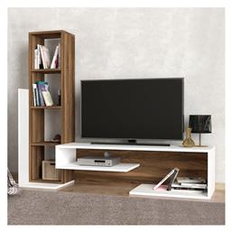 Σύνθετο Σαλονιού Bend Καφέ Μ153.6xΒ39xΥ131εκ. Megapap