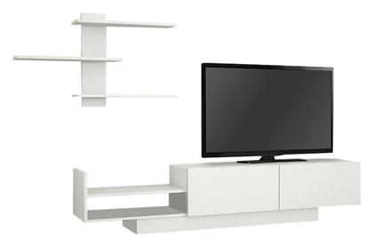 Σύνθετο Σαλονιού Egemen Λευκό Μ180xΒ32xΥ40εκ. Megapap