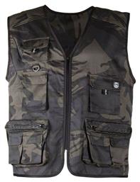 Ανδρικό Γιλέκο Εργασίας Μαύρο Παραλλαγής Stenso