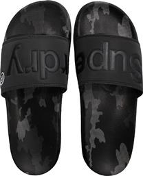 Superdry All Over Print Slides σε Μαύρο Χρώμα από το Koolfly