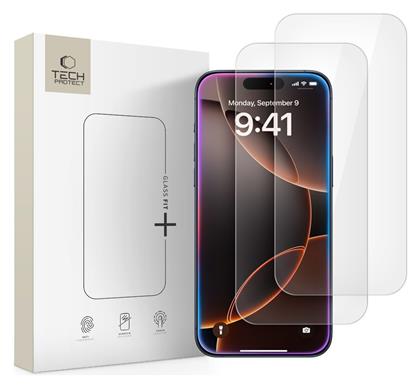 Tech-protect Glass Fit+ 2-pack Tempered Glass Iphone 16 Pro 17 17 Pro Transparent - Tech Protect