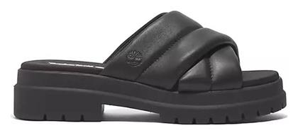 London Vibe Δερμάτινα Σανδάλια Μαύρα Timberland