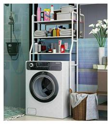 TM-0091 Επιδαπέδια Ραφιέρα Μπάνιου Μεταλλική με 3 Ράφια 63x25x25cm Λευκή - Tradesor