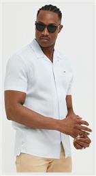 Ανδρικό Πουκάμισο Κοντομάνικο Γαλάζιο Tommy Hilfiger