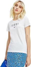 Tommy Hilfiger Γυναικείο T-shirt Λευκό με Στάμπα από το Sneaker10