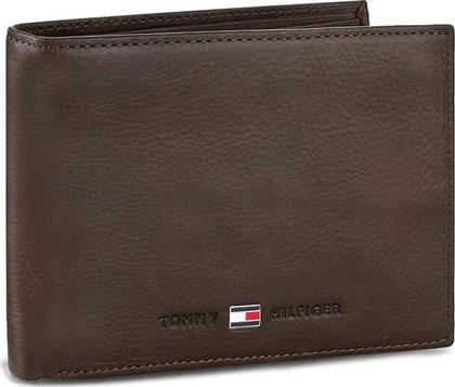 Tommy Hilfiger Small Leather Δερμάτινο Ανδρικό Πορτοφόλι Καφέ από το Epapoutsia