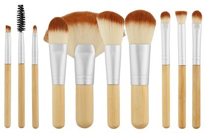 Σετ με Πινέλα Μακιγιάζ από Συνθετική Τρίχα Mini Bamboo Tools for Beauty