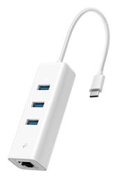 TP-LINK USB 2.0 Hub 3 Θυρών με σύνδεση USB-A / Ethernet - TP LINK