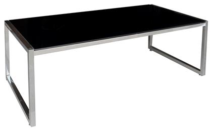 Τραπεζάκι Σαλονιού Action 120x60x45cm Inox / Μαύρο - Woodwell