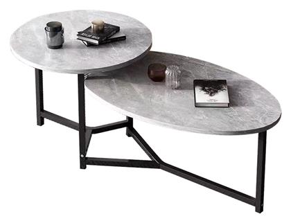 Τραπεζάκι Σαλονιού Tronic 125x60x50cm Μαύρο/γκρι - Woodwell