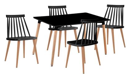 Τραπεζαρία Lavida με 3 Καρέκλες 120x80εκ. Woodwell