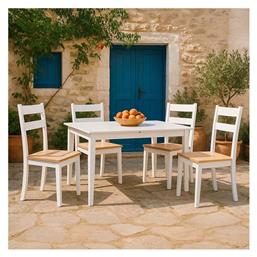 Τραπεζαρία Mabor-york Επεκτεινόμενη με 4 Καρέκλες 150(+)x80εκ. Pakketo