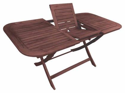 Τραπέζι Easy Επεκτεινόμενο 120(+40)x80x74(+40) Καφέ - Woodwell