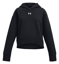 Fleece Παιδικό Φούτερ με Κουκούλα Μαύρο Rival Under Armour