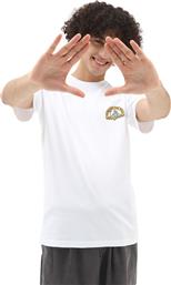 Vans Ανδρικό T-shirt Λευκό με Στάμπα από το HallofBrands