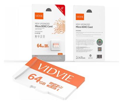 SDHC 64GB Class 10 U3 A1 UHS-I Vidvie