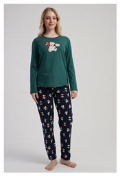Χειμερινό Γυναικείο Σετ Πιτζάμας Κυπαρισσί Vienetta Secret