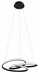 Berlin LED Κρεμαστό Φωτιστικό Μαύρο 52x520x120εκ. Viokef