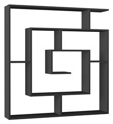 Βιβλιοθήκη Labirent 125x22x129εκ. Ανθρακί - Megapap