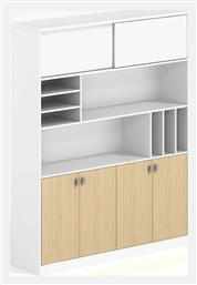 Βιβλιοθήκη Thesis 160x40x200εκ. Λευκή - Woodwell