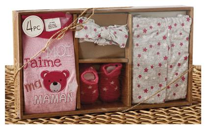 Σετ Ρούχων Νεογέννητου 4τμχ Whitegg