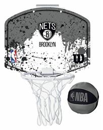 Παιδική Μπασκέτα Εσωτερικού χώρου Πόρτας με Μπάλα NBA Brooklyn Nets Wilson