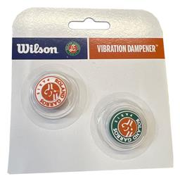 Roland Garros WR8438801 Αντικραδασμικό Ρακέτας Τένις σε Λευκό Χρώμα 2τμχ Wilson