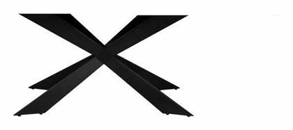 Torsen Βάση Τραπεζιού Μεταλλική Μαύρη 115x65x71cm Woodwell